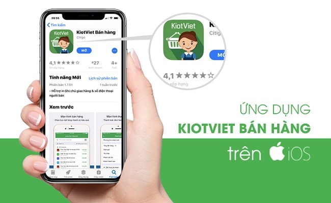 App quản l&yacute; doanh thu KiotViet